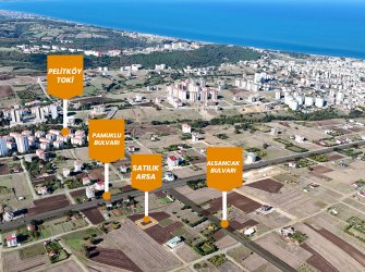 PAMUKLU BULVARINA 4.PARSEL 5 KAT İMARLI ARSA