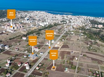PAMUKLU BULVARINA 4.PARSEL 5 KAT İMARLI ARSA