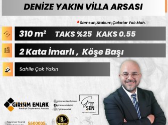 DENİZE YAKIN KÖŞE BAŞI YAZLIK VİLLA ARSASI