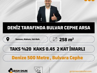DENİZ TARAFINDA BULVAR CEPHE SATILIK ARSA