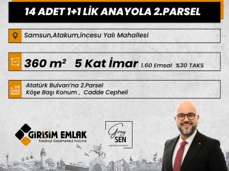 ANAYOLA 2.PARSEL  DENİZE YAKIN 14 ADET 1+1 LİK ARSA