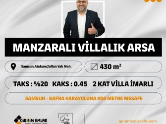  HARİKA DENİZ MANZARALI VİLLALIK ARSA