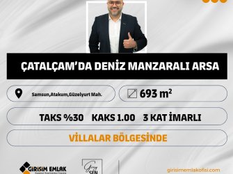  ÇATALÇAMDA ÖNÜ PARK MANZARALI ARSA