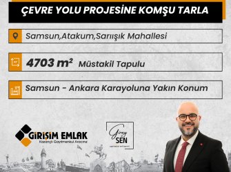  ÇEVRE YOLU PROJESİNE KOMŞU SARIIŞIKTA 4700 M TARLA