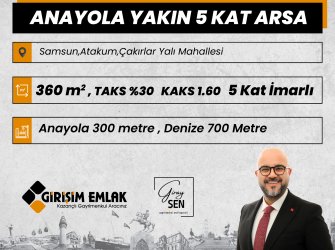 ANAYOLA YAKIN 5 KATLI 14 1+1 LİK SATILIK ARSA